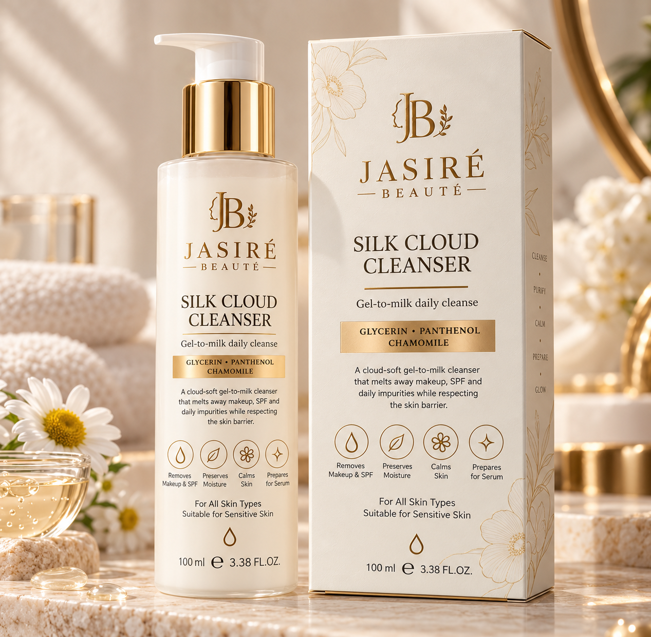 Silk Cloud Cleanser — Gel-to-milk daily cleanse